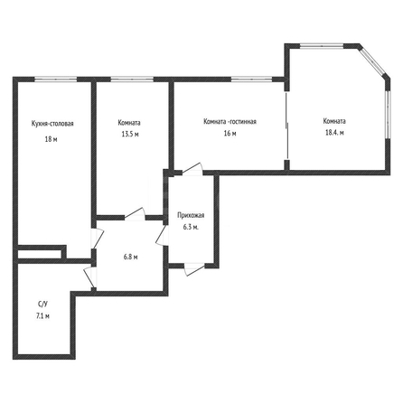 
   Продам 3-комнатную, 90 м², Тургенева ул, 10/1

. Фото 14.