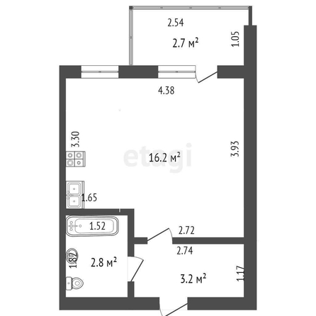 
   Продам студию, 22.6 м², Западный Обход ул, 39/2  1

. Фото 14.