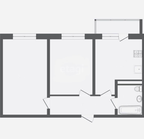 
   Продам 2-комнатную, 62.1 м², Владимирская ул, 5

. Фото 1.