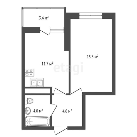 
   Продам 1-комнатную, 37.3 м², Даниила Смоляна ул, 71к1

. Фото 10.