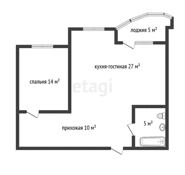 
   Продам 2-комнатную, 56 м², Командорская ул, 6

. Фото 10.