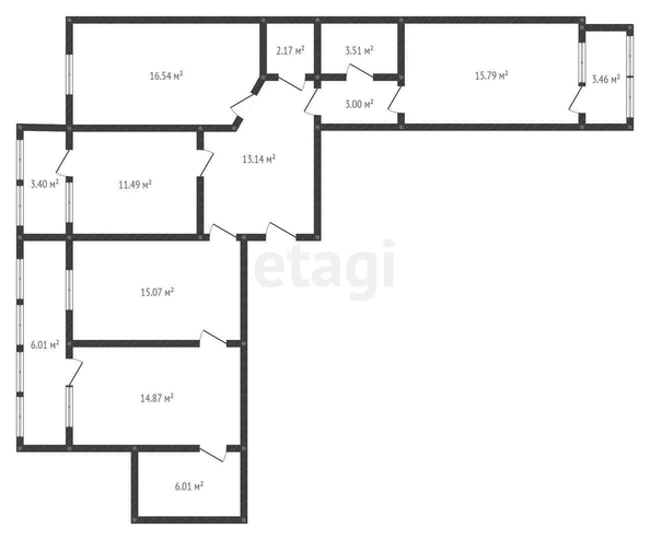 
   Продам 4-комнатную, 95.7 м², Ангарская ул, 2/6

. Фото 33.