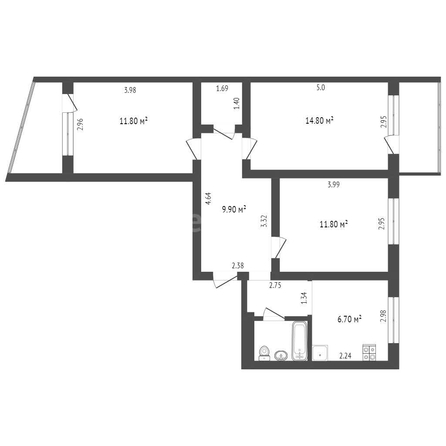 
   Продам 3-комнатную, 65.1 м², Уральская ул, 184

. Фото 1.