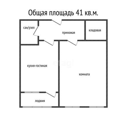 
   Продам 1-комнатную, 41 м², Московская ул, 112

. Фото 1.