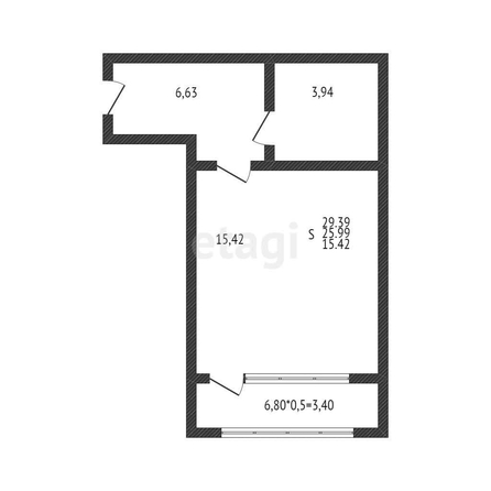 
   Продам студию, 26.2 м², Любимово мкр, 18

. Фото 12.