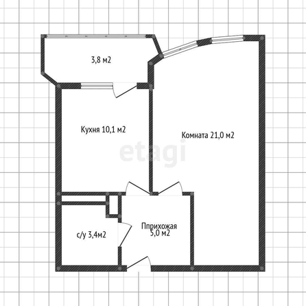 
   Продам 1-комнатную, 43 м², Черниговская ул, 1

. Фото 15.