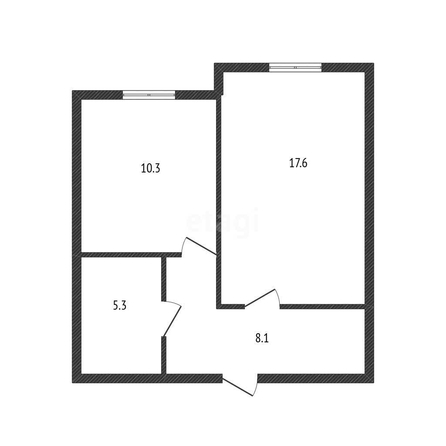 
   Продам 1-комнатную, 41.3 м², Криничная ул, 128/1

. Фото 1.