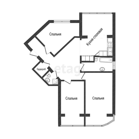 
   Продам 3-комнатную, 105.5 м², Клары Лучко б-р, 14/1

. Фото 45.