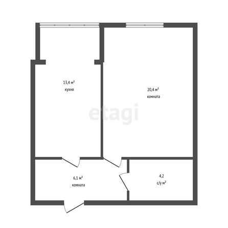 
   Продам 1-комнатную, 40.9 м², Черкасская ул, 35

. Фото 10.