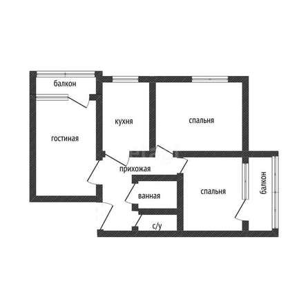 
   Продам 3-комнатную, 75.7 м², Стахановская ул, 1/5/3

. Фото 1.