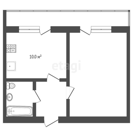 
   Продам 1-комнатную, 37.8 м², Ставропольская ул, 107/9

. Фото 6.