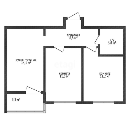 
   Продам 2-комнатную, 49 м², Адмиралтейский б-р, 1

. Фото 1.