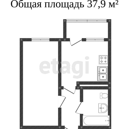 
   Продам 1-комнатную, 38.5 м², Командорская ул, 3/2

. Фото 6.