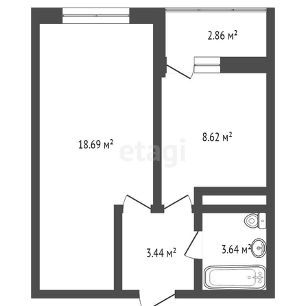 
   Продам 1-комнатную, 35.9 м², Заполярная ул, 39/9

. Фото 25.