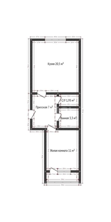 
   Продам 1-комнатную, 42.8 м², Героя Яцкова И.В. ул, 19

. Фото 1.