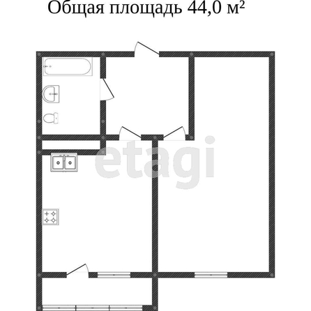 
   Продам 1-комнатную, 41.9 м², Клары Лучко б-р, 4

. Фото 12.