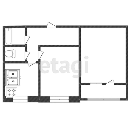 
   Продам 2-комнатную, 57.3 м², Любимово мкр, 18

. Фото 9.