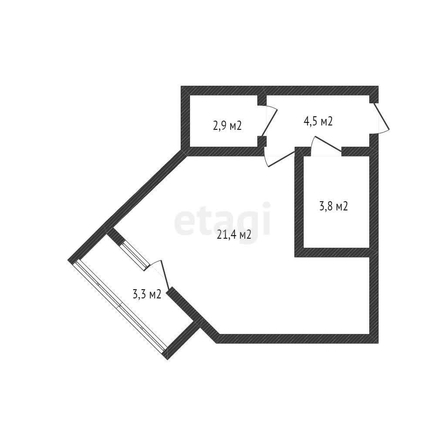 
   Продам студию, 32.6 м², Дубравная ул, 1

. Фото 15.