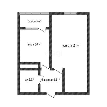 
   Продам 1-комнатную, 35.8 м², Заполярная ул, 39/8

. Фото 1.