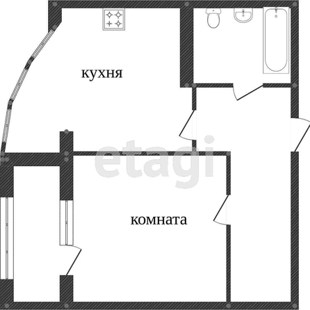 
   Продам 1-комнатную, 44 м², Домбайская ул, 10/2

. Фото 11.