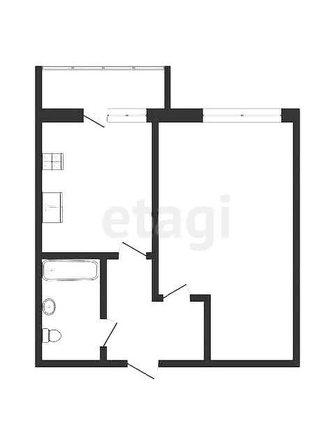 
   Продам 1-комнатную, 34 м², Черкасская ул, 58/2

. Фото 18.