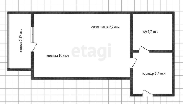 
   Продам студию, 27 м², Питерская ул, 40

. Фото 14.