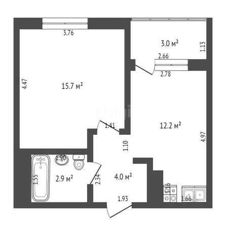 
   Продам 1-комнатную, 36.4 м², Конгрессная ул, 19/1  2

. Фото 1.