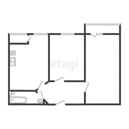 
   Продам 2-комнатную, 57.1 м², Беговая ул, 56/2

. Фото 17.