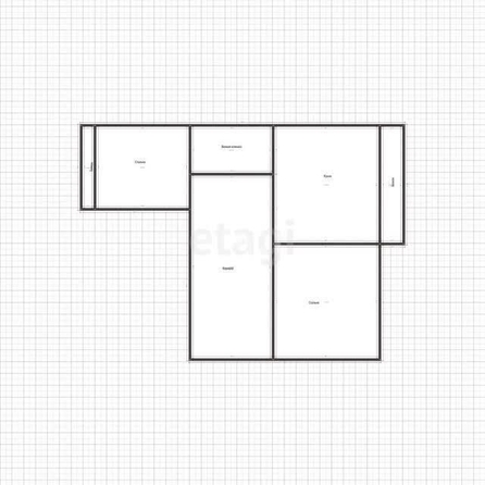 
   Продам 2-комнатную, 47.9 м², Болгарская ул, 12/2

. Фото 1.