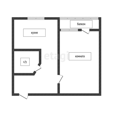 
   Продам 1-комнатную, 33.7 м², Гимназическая ул, 14

. Фото 16.