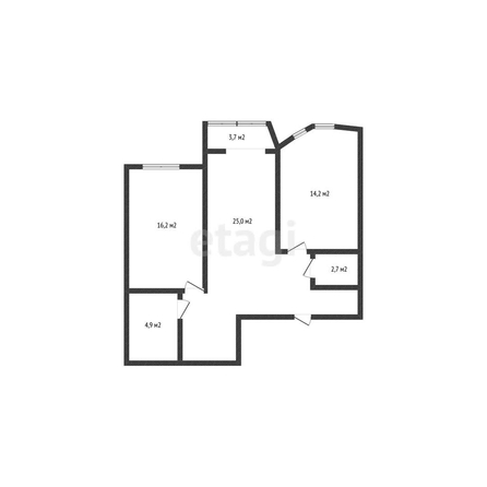 
   Продам 2-комнатную, 74 м², Парусная ул, 10/2

. Фото 6.