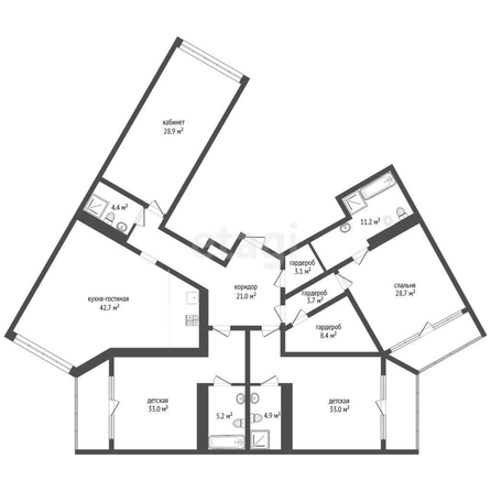 
   Продам 5-комнатную, 210 м², Кожевенная ул, 22

. Фото 27.