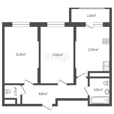 
   Продам 2-комнатную, 59.94 м², Природная ул, 10Б к24

. Фото 8.