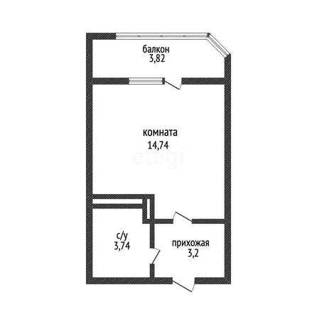 
   Продам студию, 25 м², Ural (Урал)

. Фото 1.