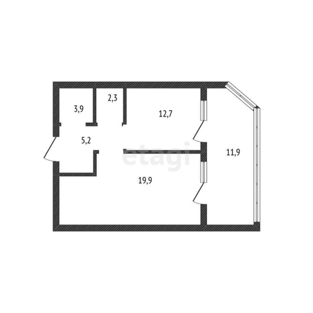 
   Продам 1-комнатную, 40 м², Гарантия на Обрывной, лит 2 б/с 3,4

. Фото 11.