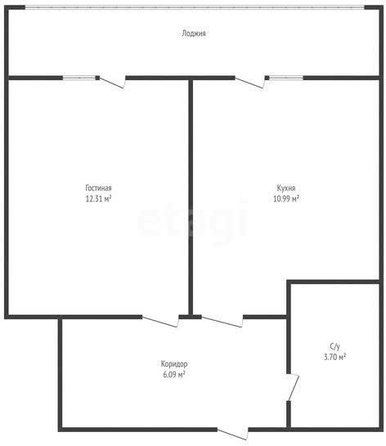 
   Продам 1-комнатную, 33.1 м², Воронежская ул, 47/14

. Фото 1.