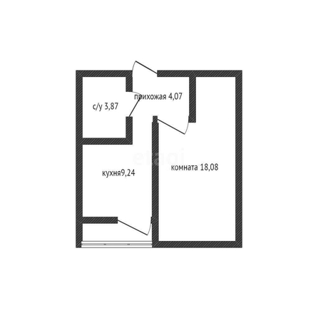 
   Продам 1-комнатную, 36.86 м², Российская ул, 257/7

. Фото 1.