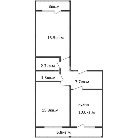 
   Продам 2-комнатную, 53.2 м², Тепличная ул, 62/1 к5

. Фото 1.