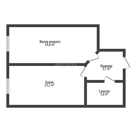 
   Продам 1-комнатную, 35.2 м², Марины Цветаевой ул, 1

. Фото 1.