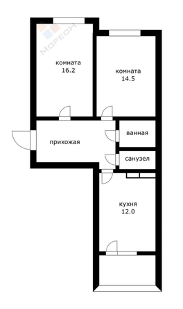 
   Продам 2-комнатную, 57.6 м², генерала И.Л. Шифрина ул, 5

. Фото 9.