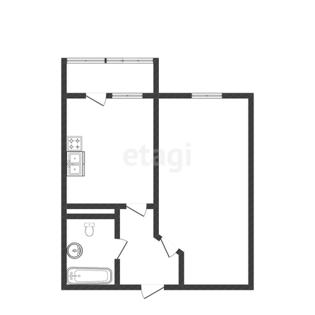 
   Продам 1-комнатную, 47.9 м², Казбекская ул, 7

. Фото 6.