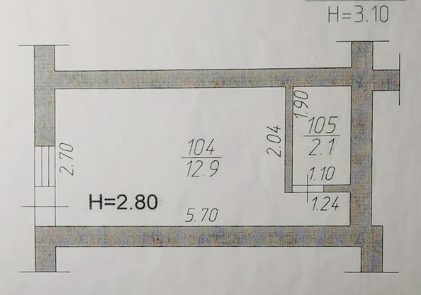 
   Продам комнату, 7 м², Северная ул, 1

. Фото 10.