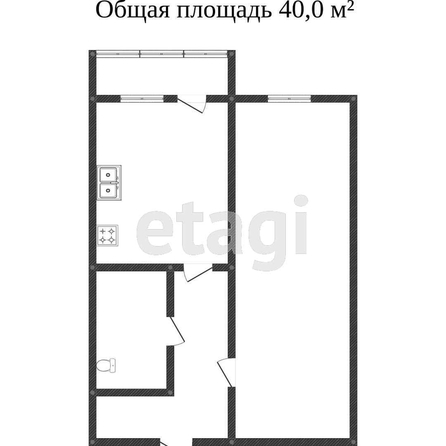 
   Продам 1-комнатную, 39 м², Заполярная ул, 35/7

. Фото 9.