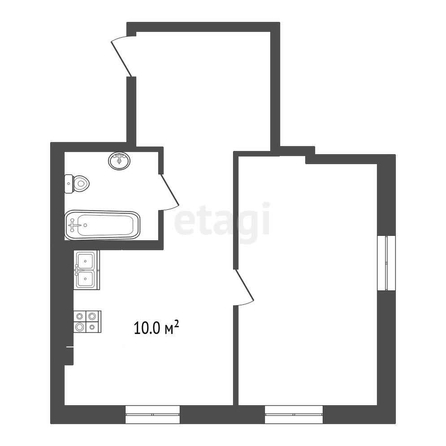 
   Продам 1-комнатную, 44.3 м², Черкасская ул, 107

. Фото 2.