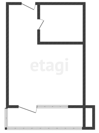 
   Продам студию, 24.4 м², Любимово мкр, 2/1

. Фото 22.