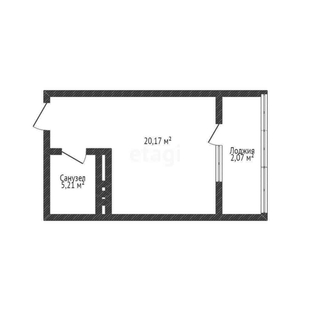 
   Продам студию, 27.78 м², Школьная ул, 1

. Фото 2.