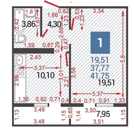 
   Продам 1-комнатную, 45 м², Ленина ул, 233

. Фото 10.