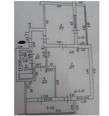 
   Продам 2-комнатную, 80 м², Ленина ул, 173к5

. Фото 10.