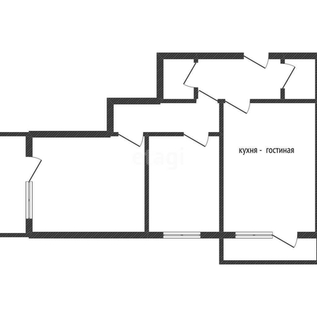 
   Продам 2-комнатную, 61.3 м², Домбайская ул, 55/2

. Фото 1.