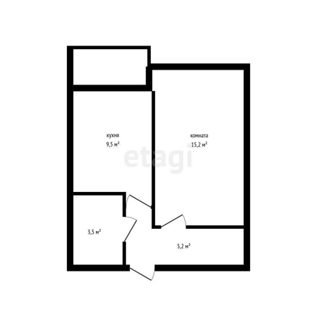 
   Продам 1-комнатную, 33.7 м², Тепличная ул, 62/1 к5

. Фото 10.